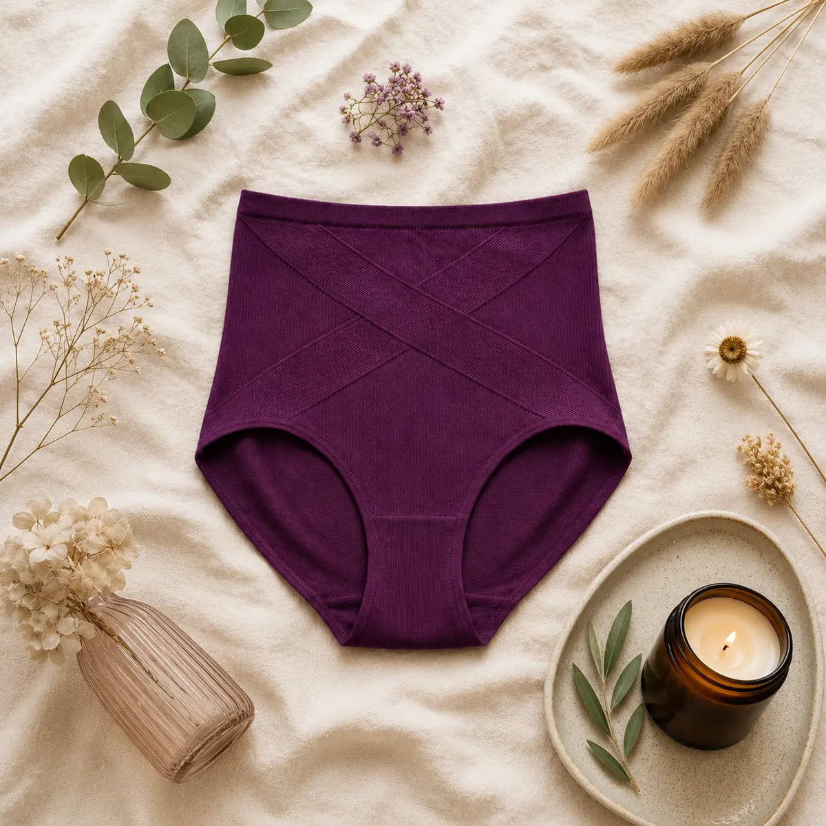 Braguita moldeadora Coralia con faja cruzada