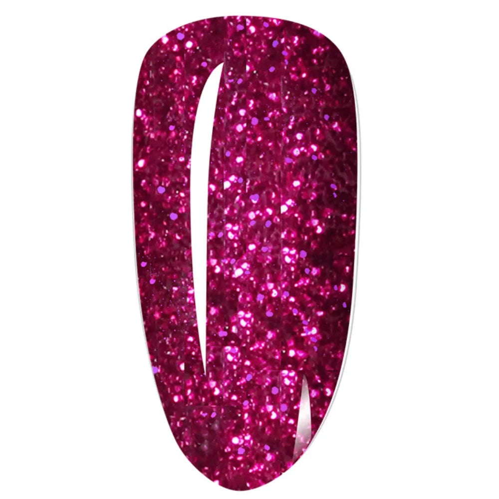 Candy Pink Glitter en la uña