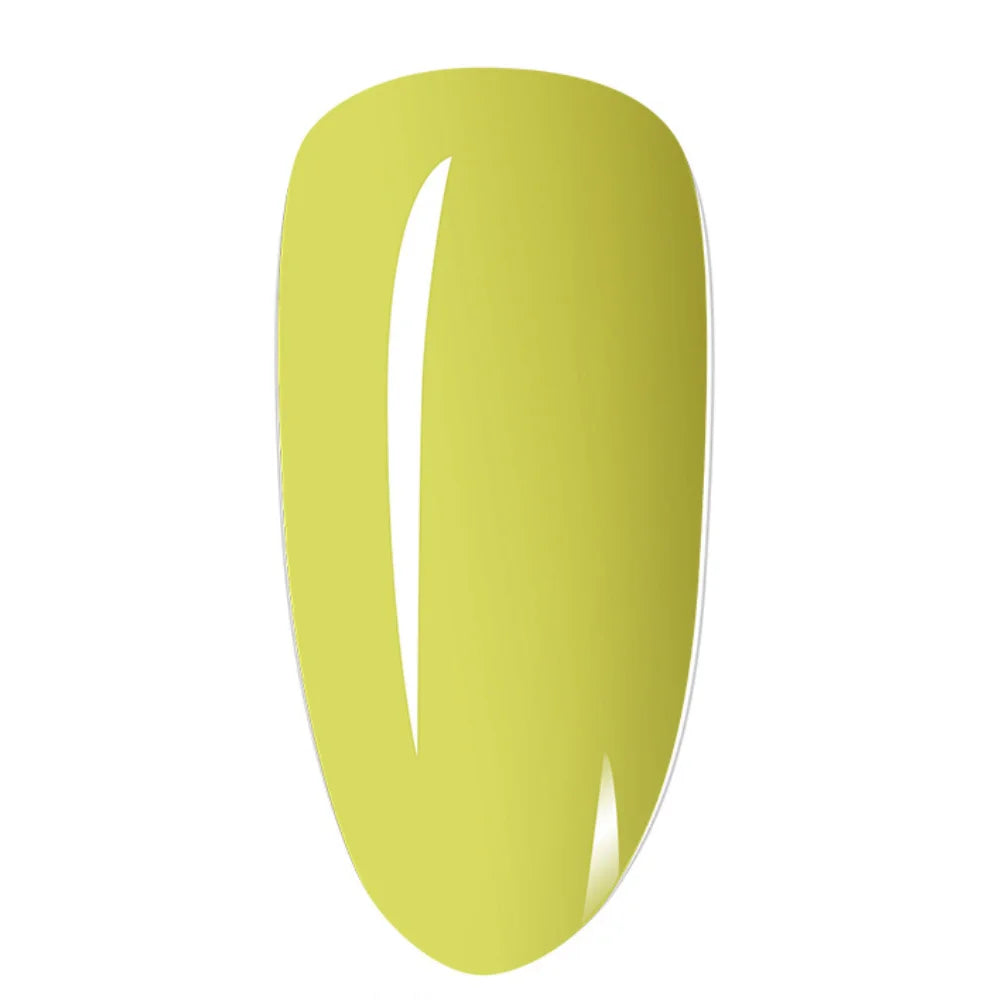 Neon Yellow en la uña