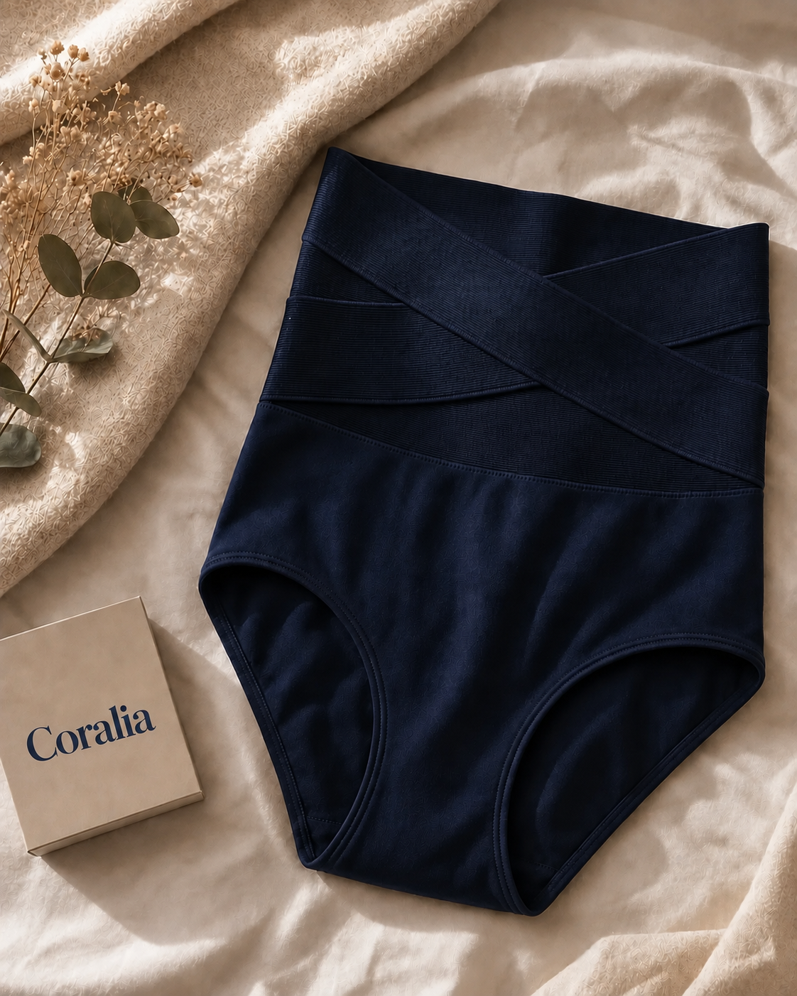 Braguita moldeadora con faja cruzada