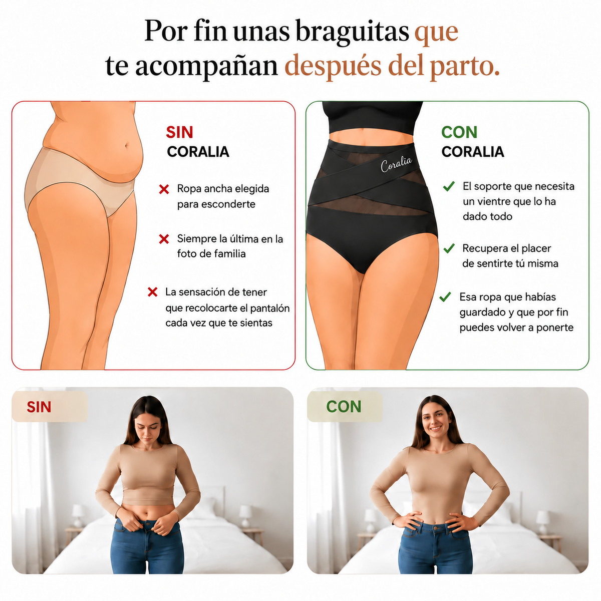 Braguita Moldeadora con Faja Cruzada 360° — 3