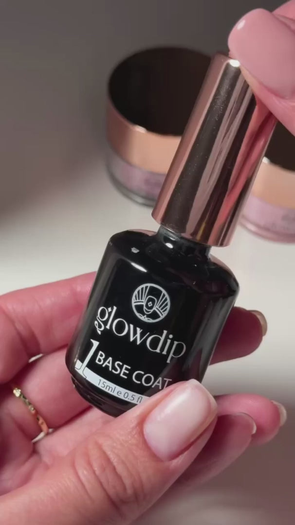 Paso 1: base coat y polvo